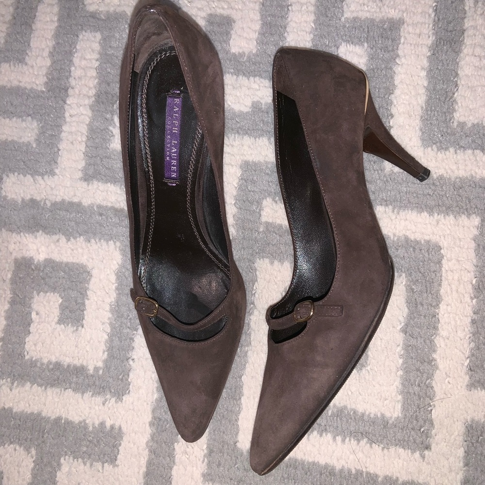 Ralph Lauren Collection brown suede pumps 9 1/2B‌‌‌‌‌‌‌‌‌